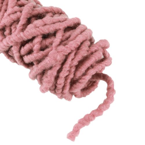 Artículo Cordón de fieltro Mirabell esponjoso rosa viejo 25m