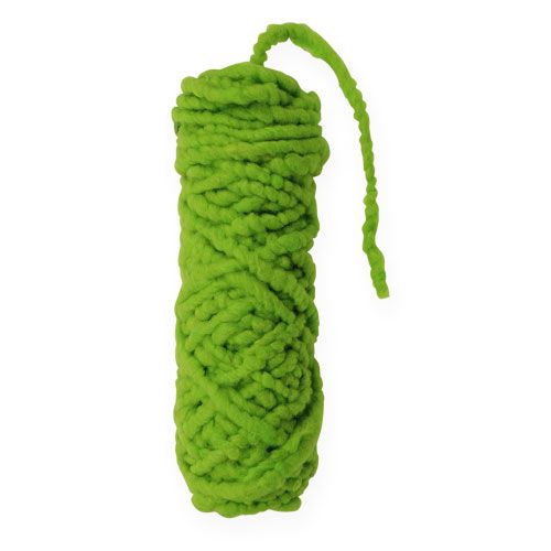 Floristik24 Cordón de fieltro polar Mirabell 25m verde