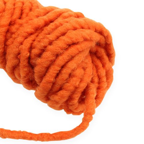 Artículo Cordón de fieltro polar Mirabell 25m naranja