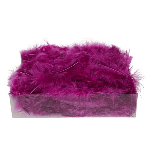 Artículo Plumas decorativas esponjosas burdeos para manualidades 5-10cm 20g