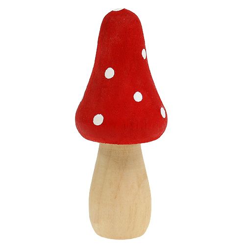 Floristik24 Toadstool de madera 6cm 12pcs