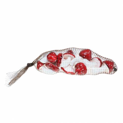 Floristik24 Conjunto decorativo de amanita muscaria rojo, blanco 6–7 cm 12 piezas
