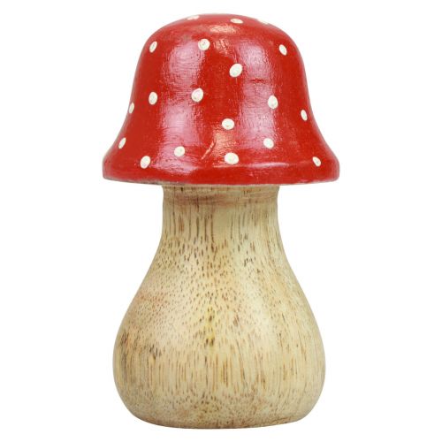 Artículo Agárico de mosca setas decorativas setas de madera decoración de otoño H6/8/10cm juego de 3
