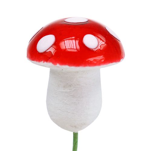 Floristik24 Toadstools mini en alambre 1,8cm 100pcs