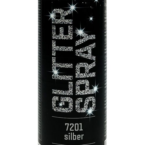 Floristik24 Spray purpurina plateado 400ml