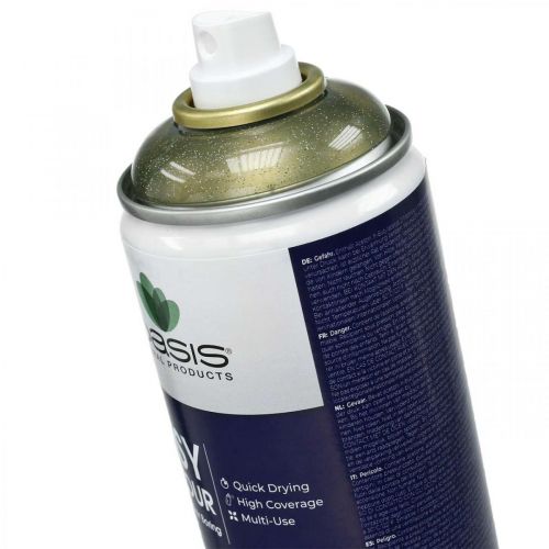 Artículo Spray Glitter dorado para manualidades Color Spray 400ml