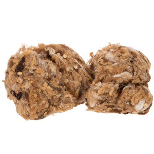 Lana de oveja marrón jaspeada, lana natural, suelta, para manualidades, 250 g