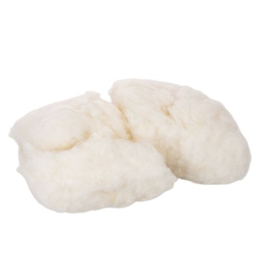 Lana de oveja suelta, lana natural, melange blanco, versátil, 250 g comprar | Floristik24.es