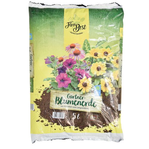 Artículo FlorBest tierra para macetas de jardinero con arcilla natural y fertilizante de larga duración 5l