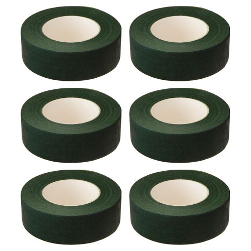 Artículo Cinta Floral Cinta de Flores Cinta de Envolver Verde 25mm 6uds