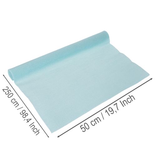 Papel crepé floral azul de 50x250cm para decoración | Floristik24.es