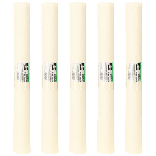 Artículo Papel crepé para floristería, crepé para floristería, champán, 50×250 cm, 5 unidades