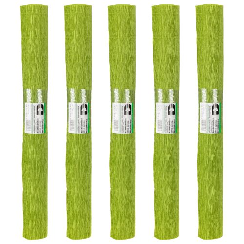 Artículo Papel crepé para floristería, papel crepé para floristería, verde hierba, 50×250 cm, 5 unidades