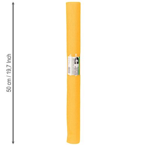 Artículo Papel crepé de floristería, papel crepé de floristería amarillo sol 50×250cm, 5 piezas