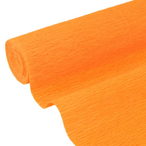 Floristik24 Floreria papel crepe naranja claro 50x250cm