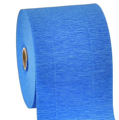 Floristik24 Flor crepé azul A10cm gramaje 128g/m² L250cm 2ud