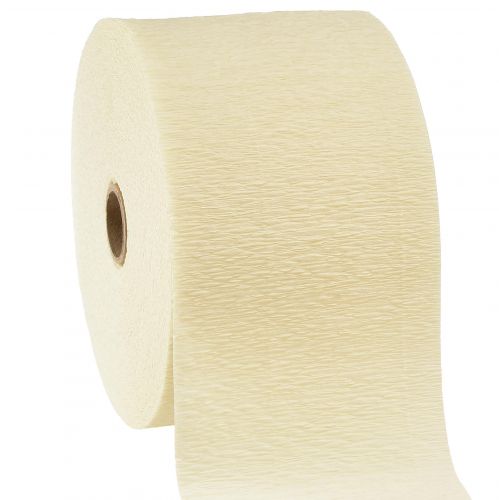 Artículo Crepe de flores crema champagne A10cm L250cm 2uds