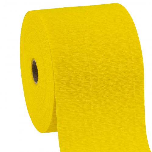 Crepe de flores amarillo A10cm gramaje 128g/m² L250cm 2ud