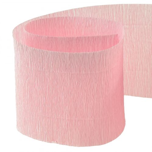 Artículo Crepe de flores rosa claro A10cm gramaje 128g/m² L250cm 2ud