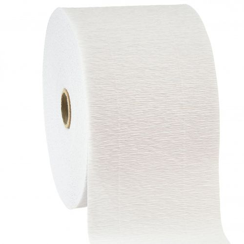 Crepe de flores blanco A10cm gramaje 128g/m² L250cm 2ud