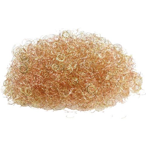 Oropel de pelo de flores dorado, cobre 50g