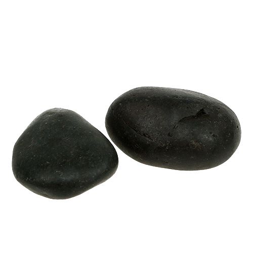 Artículo Guijarros de río negro mate 2cm - 5cm 1kg