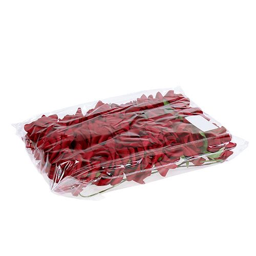 Artículo Rosa de espuma Ø7,5cm roja 18 piezas
