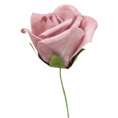 Floristik24 Rosa foam Ø6cm rosa viejo 27uds