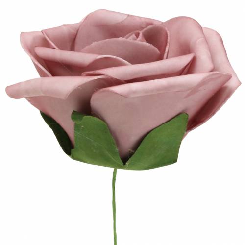 Floristik24 Rosa de Foam Rosa Viejo Ø15cm 4uds