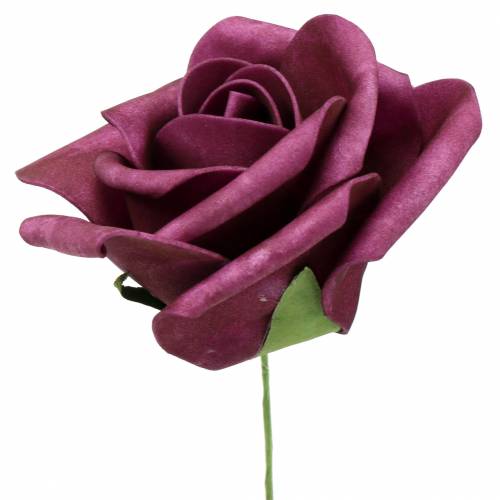 Artículo Rosa espuma Ø10cm Malva 8uds