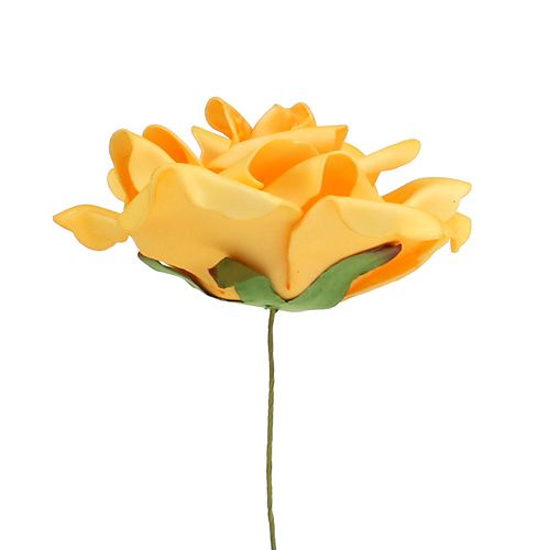 Artículo Rosa Foam Ø15cm Amarillo 4uds