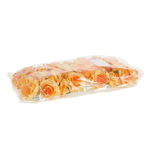 Floristik24 Rosa Foam Ø4,5cm albaricoque 36uds