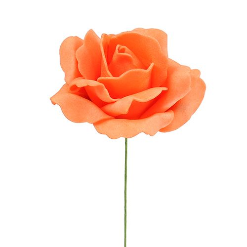 Artículo Rosa de espuma Ø 6cm naranja 27 piezas