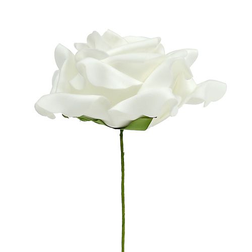 Artículo Rosa Foam Blanca Ø15cm 4uds
