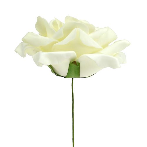 Artículo Espuma rosa crema Ø15cm 4uds