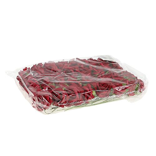 Artículo Rosa de espuma roja Ø4cm 48 piezas