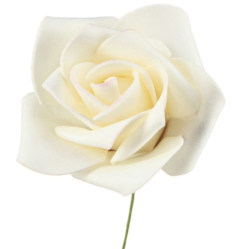Rosas de espuma Vainilla Rosas artificiales Ø6cm 27 uds