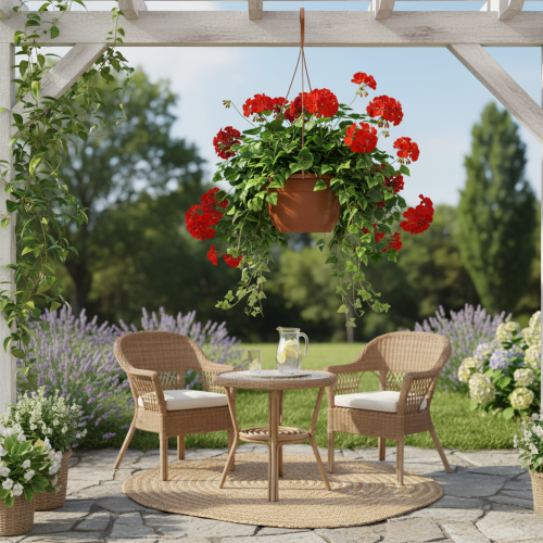 Artículo Cesta colgante Ø25cm terracota