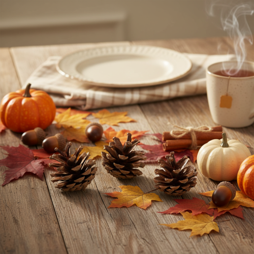 Artículo Piñas decorativas Piñas de pino silvestre natural 4-5cm 250g