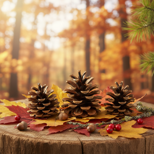 Artículo Piñas de pino negro 5cm natural 5uds