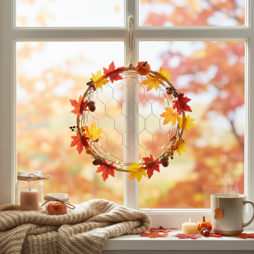 Artículo Anillos decorativos de rafia de metal para colgar, Ø20cm, 4 piezas, decoración de pared boho, decoración de ventanas