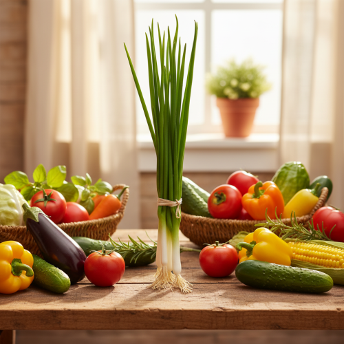 Artículo Cebolletas artificiales decorativas L30cm 4 piezas