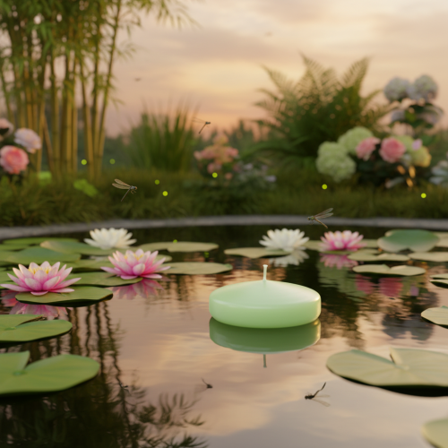 Artículo Vela flotante, decorativa para ocasiones festivas y momentos especiales, 8 cm, 8 unidades.