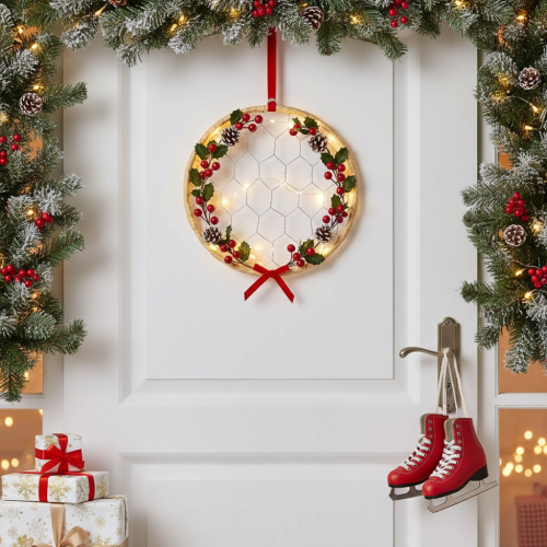 Artículo Anillos decorativos de rafia de metal para colgar, Ø20cm, 4 piezas, decoración de pared boho, decoración de ventanas