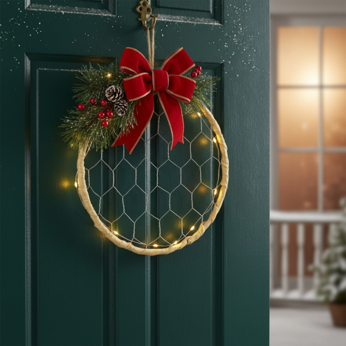 Artículo Anillos decorativos de rafia de metal para colgar, Ø20cm, 4 piezas, decoración de pared boho, decoración de ventanas