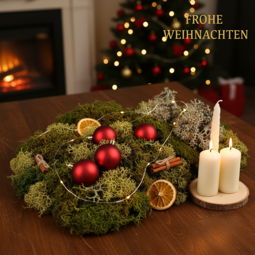 Artículo Musgo decorativo para manualidades, musgo natural mixto verde y verde claro, 75 g