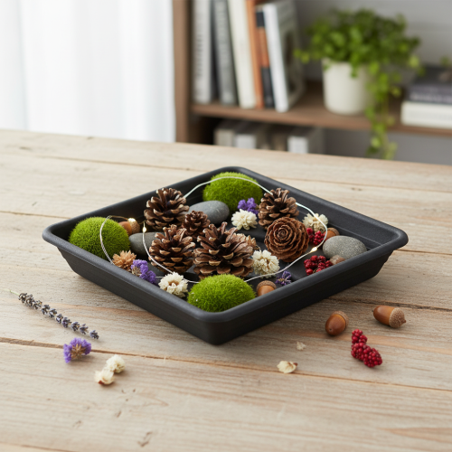 Artículo Posavasos Lara cuadrado 20cm x 20cm antracita 1ud