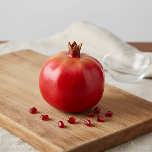 Artículo Granada fruta decorativa decoración de ventana roja artificial 10,5 cm