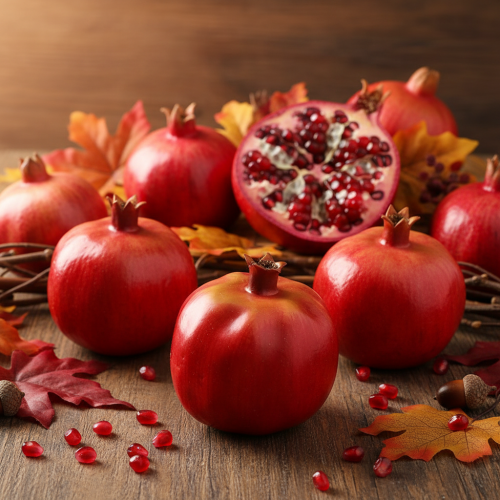 Artículo Granada fruta decorativa decoración de ventana roja artificial 10,5 cm