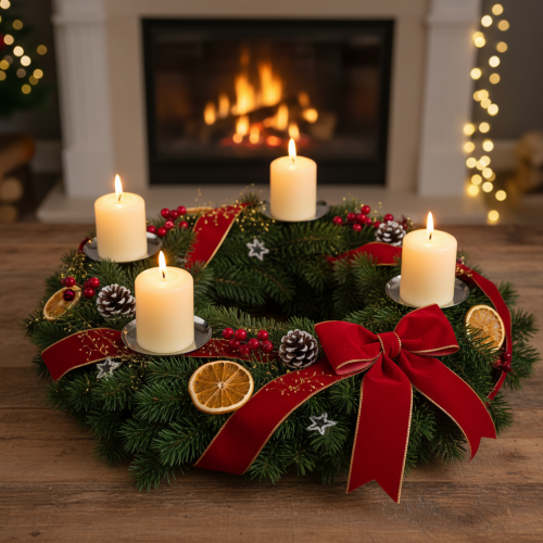 Artículo Portavelas plateado Ø10cm 4 piezas